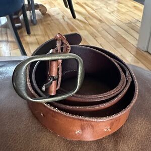 Women’s Classic Brown Leather Belt